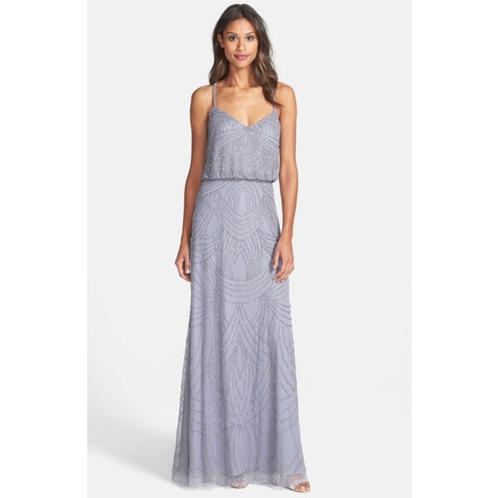 Adrianna Papell long blouson gown
